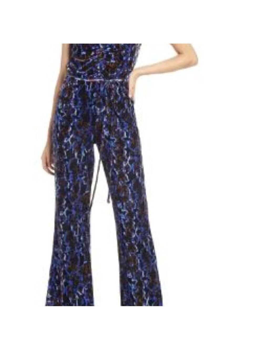 NWT Open Edit Velour Strapless Jumpsuit Size Med.